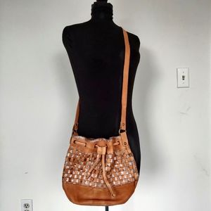 Anthropologie Holding Horses Bucket Bag Purse